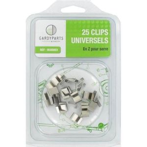 25Pcs W Vitrage Verre clips inox de rechange accessoires pour serre 