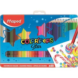 CRAYON DE COULEUR Crayons De Couleur Color'Peps - 48 Couleurs Vives 