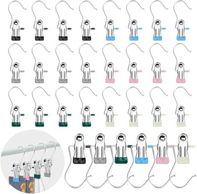 30 Pièces Pince A Linge INOX Exterieur Solides Pince