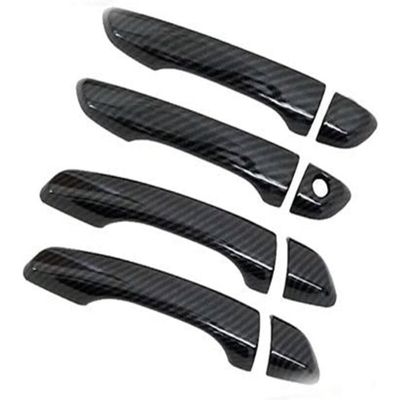 4pcs Garniture De Sourcil De Roue Voiture - Bande Protection Fibre Carbone Universelle Anti-Collision, Décoration Garde-Boue