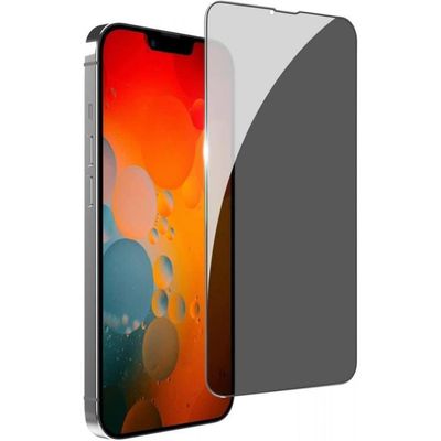 Vitre de protection - GHL Tech - iPhone 13 - Verre trempé - Anti-espion - Noir intégral
