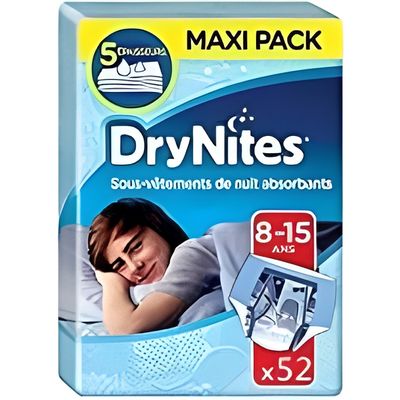 LOT DE 3 - HUGGIES : DryNites Teen - Slips de nuit garçons 8-15 ans  (27-57kg) - 13 culottes - Cdiscount Puériculture & Eveil bébé