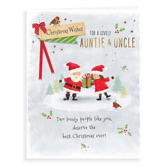 Biglietto Di Natale Con Babbo Natale E Le Sue Renne Illustrazione