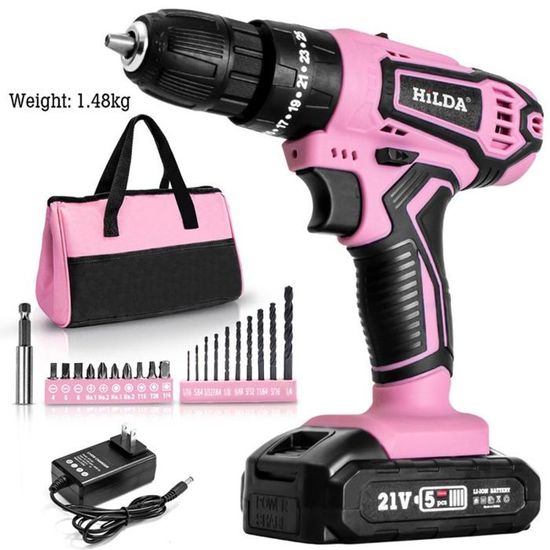 Makita Perceuse-visseuse sans fil 10,8 V, rose, DF330 dwep