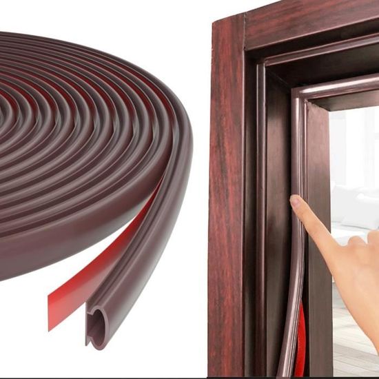 Bande Étanchéité Autocollante Noire 15x10mm X 6m - Joint Caoutchouc Porte Fenêtre Isolation Anti-Bruit