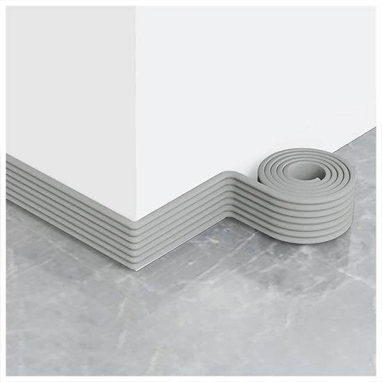 Moulage Quart-Rond Flexible 59 Pouces (env. 150 Cm) - Gris - Peau De Lierre Et Coller