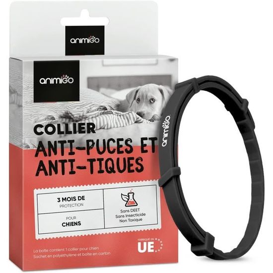 Collier Anti Tiques Chien, Taille 75cm, Réglable, 3 Mois de Protection — free download