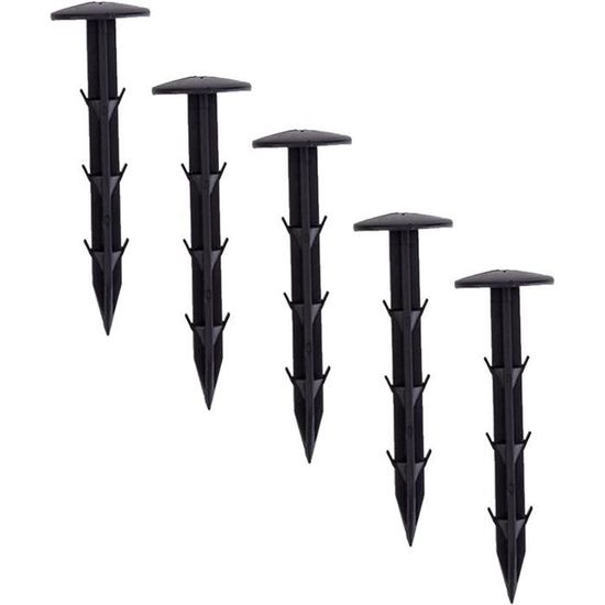 LERAVA® Sardines De Fixation En Acier Galvanisé - 50 Pièces – Piquet De Fixation 3mm 160x30mm