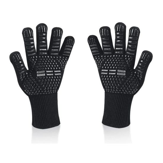 Gants de Barbecue - Universels - Résistance à la chaleur jusqu'à 800°C - Antidérapants