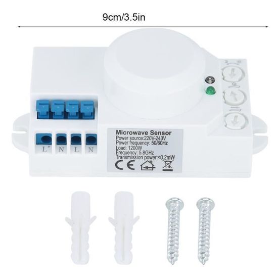 Nuovo Sensore Di Movimento Radar A Microonde Da 5,8 GHz XKC-LD500B LD500B-NPN On - Foto 10