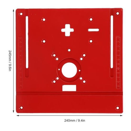 PLAQUE D'INSERTION DE table routeur installation simplifi??e pour