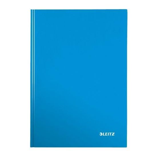 Cahier Leitz WOW A4 160 Pages Ligné - Couverture Carton Bleue Glossy, Papier 90g/m² Sans Bois