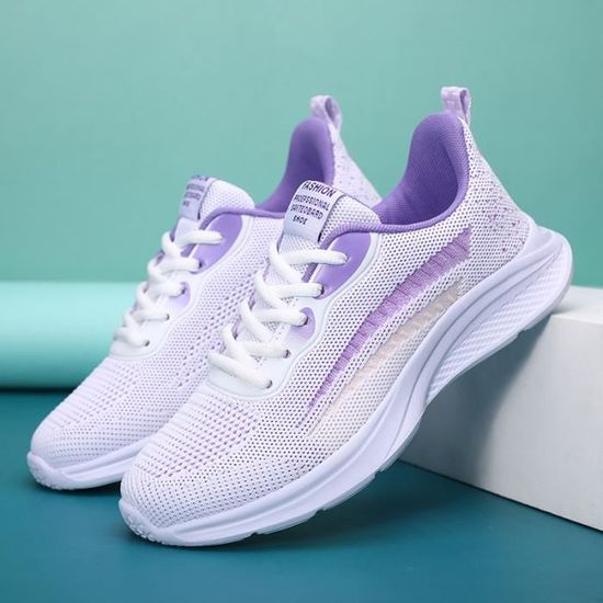 Chaussures De Running Femme été - Baskets Légères Mesh Respirant - Pour Sport, Fitness, Marche, Casual