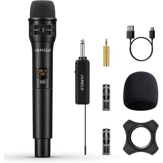 EJ.life Micro sans fil Microphone Cravate sans Fil Multifonction Un pour Un Conversion de