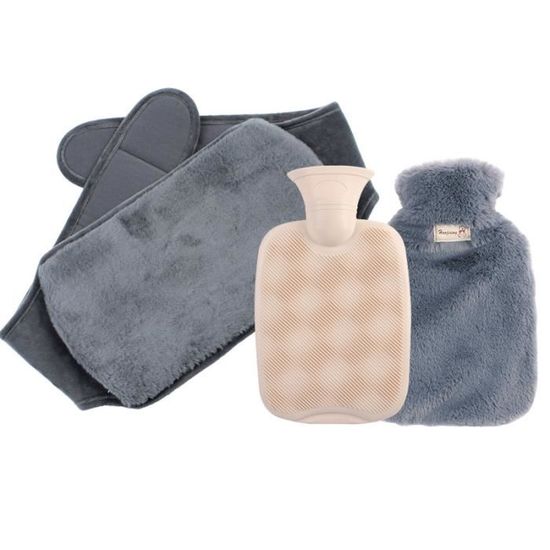 Bouillotte En Caoutchouc Naturel - Garde La Chaleur - Facile à Utiliser