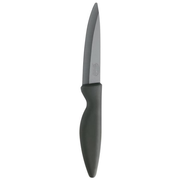 JEAN DUBOST Couteau céramique office - 10 cm - Lame noire