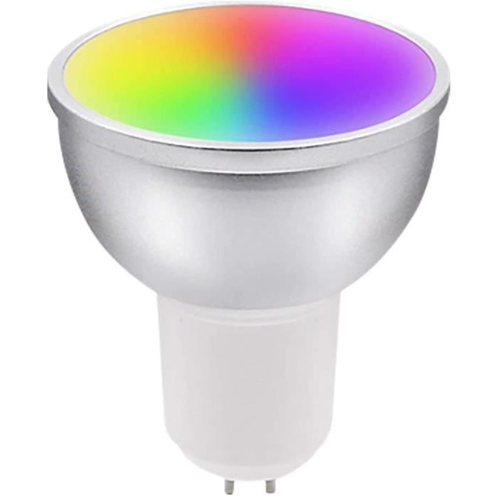 Gu10 LED Smart Ampoule Voix WiFi Lumière 5W Rgbcw Dimmable