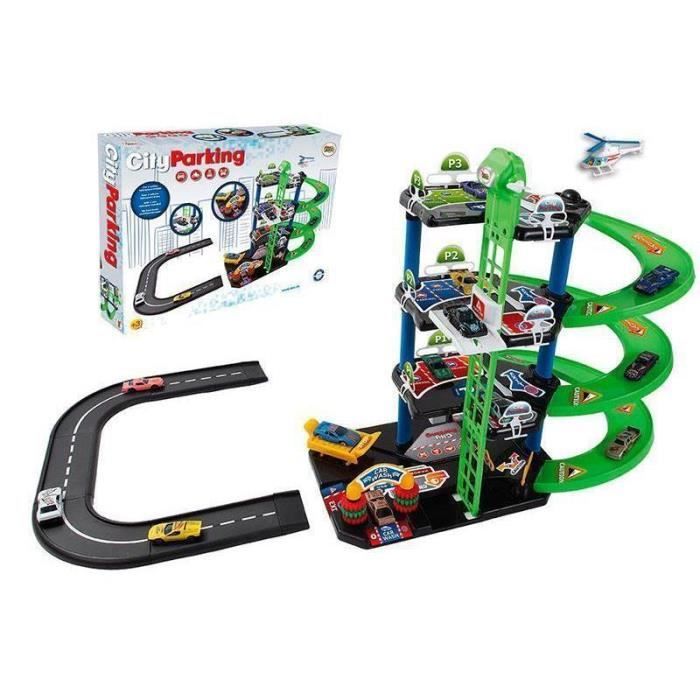 Albero Vilaplana – City Parking, 2 Voitures et helicoptero, Multicolore (752)