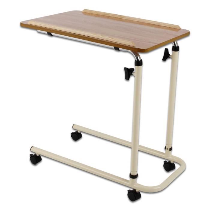Aide à l'autonomie et à la mobilité Patterson Medical Table de lit jours à plat avec roulettes 55705