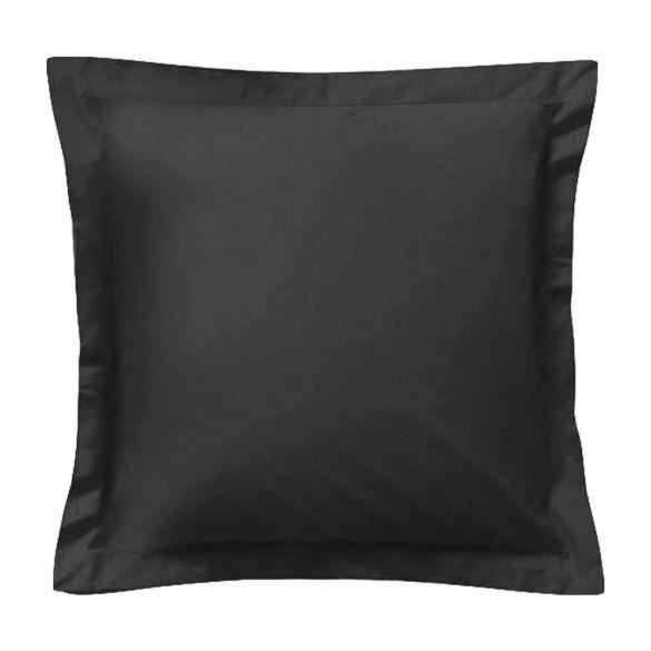 Taie d'oreiller carrée - 65 x 65 cm - 57 fils - 100% coton - France - Noir