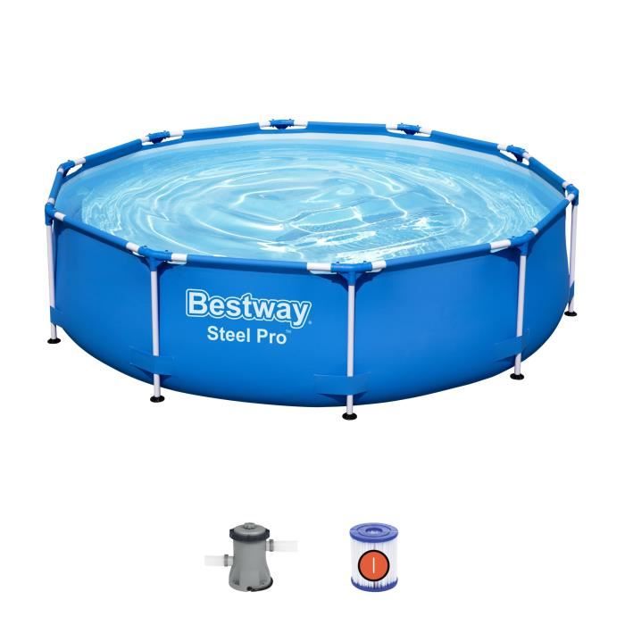 BESTWAY Piscine ronde tubulaire- Ø3,05xH0,76m