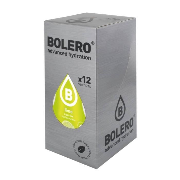 12 x Bolero Powdered Drinks Classic 9 g sachet - Fraise-Banane