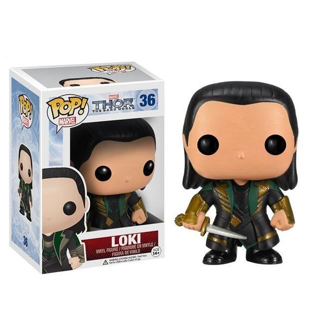 funko pop Loki LOKI # 36 Thor 2 modèle de personnage du monde sombre jouet de décoration fait à la main