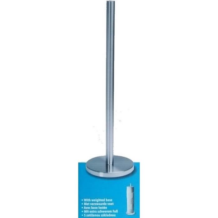 PIEDS TIGE SUPPORT RANGEMENT COLONNE PORTE ROULEAU PAPIER TOILETTE WC INOX