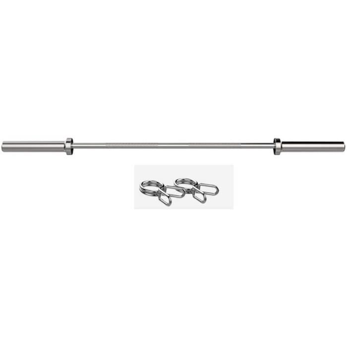 POIDS Bar olympique, olympique professionnel Barbell Bar, Bar formation, haltère Barres standard 50 mm Hanging zone, 47,273