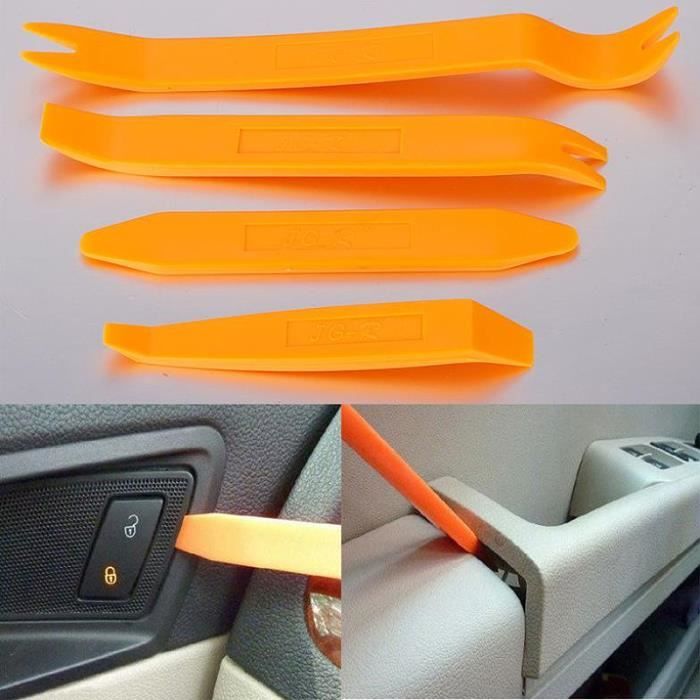 4pcs Outil de Démontage Voiture Auto Radio Panneau Porte Clip Panneau