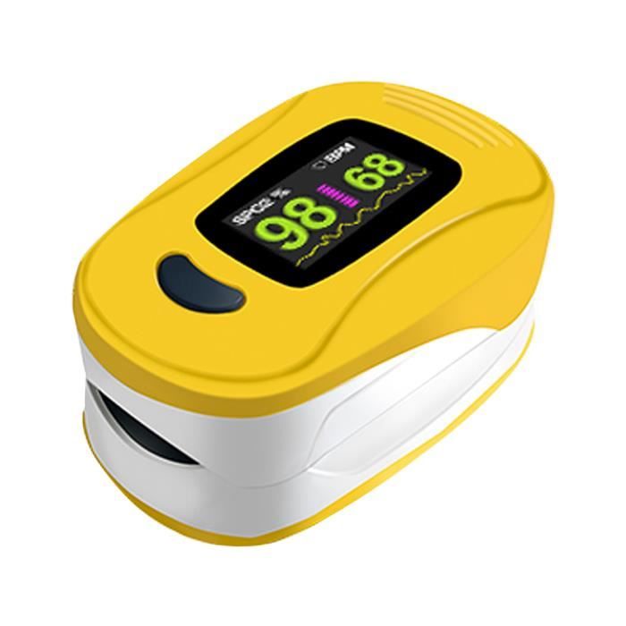 Oxymètre de Doigt Professionnel , Oxymètre de Pouls Électronique Numérique avec Moniteur de Fréquence Cardiaque-Capteur d'Oxygène