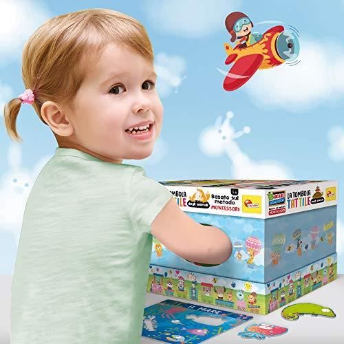 Lisciani Jeux EDUCATIFS – Montessori Plus Le Loto Tactile des Animaux – FR72460, Blanc