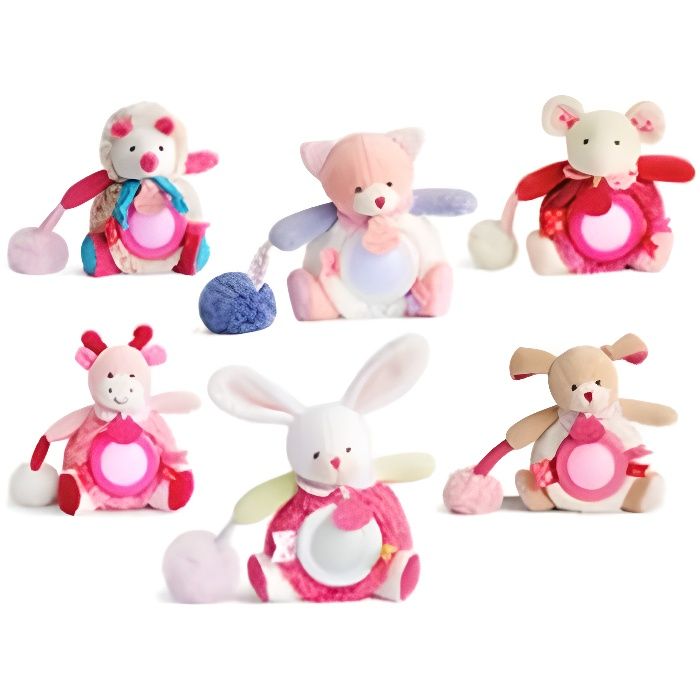Doudou et Compagnie - une veilleuse 17 cm modèle aléatoire - Lovely fraise - naissance