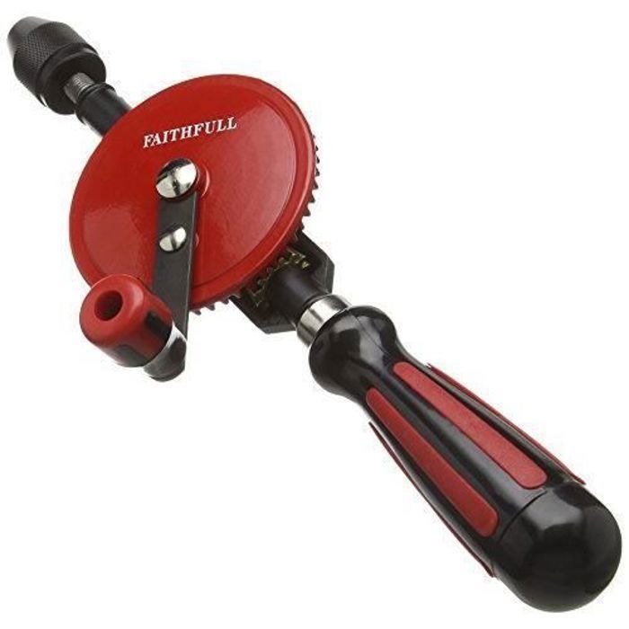 Faithfull HANDDRILL Perceuse manuelle Double pignon Diamètre de perçage : 8 mm (Import Grande Bretagne) FAIHANDDRILL-TB