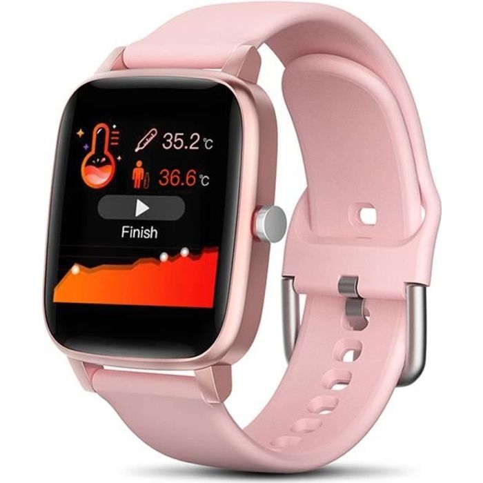 Montre Connectée Femmes, Montre Intelligente étanche IP67 - Fréquence Cardiaque, Moniteur de Sommeil Compteur de Calorie