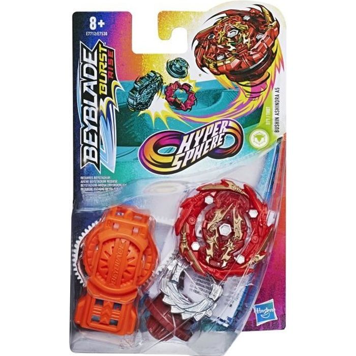 Beyblade Burst Rise - Starter Pack Hypersphere Lanceur et Toupie Bushin Ashindra A5