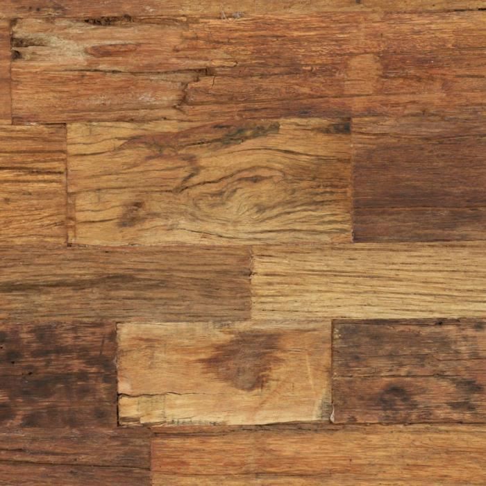 Homgeek Table Basse Relevable - Table Basse Industrielle - Table Basse Salon - Table Basse Bois de Traverses Massif 100 x 60 x 38 cm