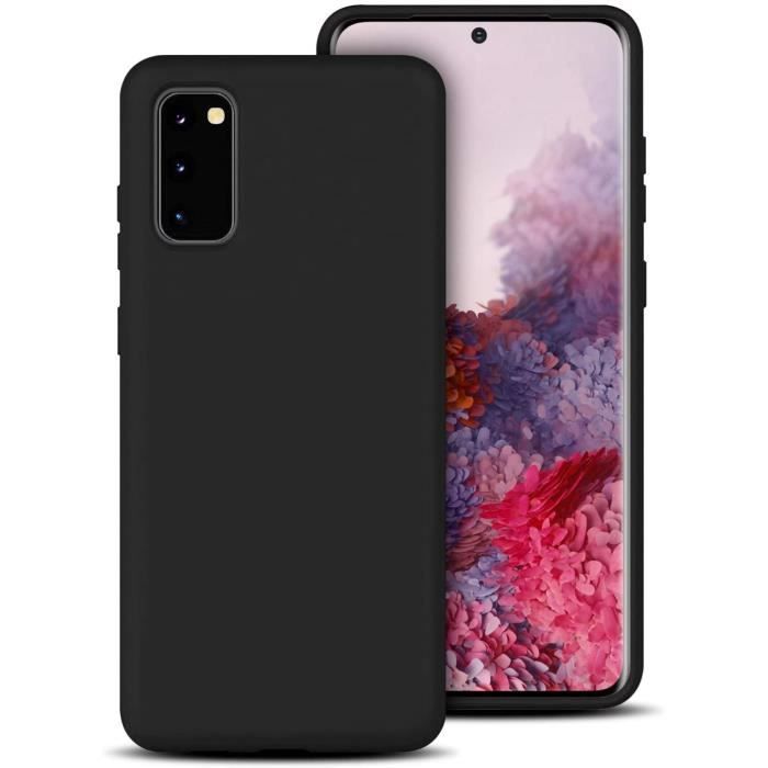 Coque en silicone pour Samsung Galaxy S20 – Soft Touch – Gel Caoutchouc Protection intégrale contre les chocs – Lèvre surélevée –