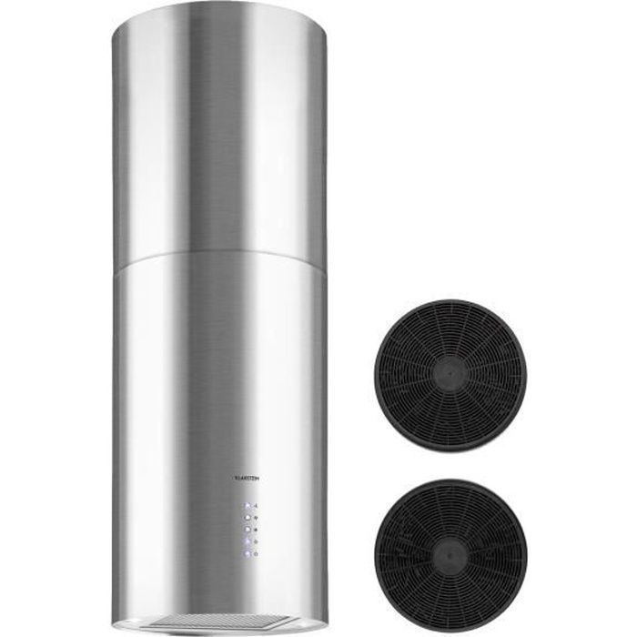 Hotte - Klarstein Beretta - îlot - 650m³-h - recyclage d´air - inox