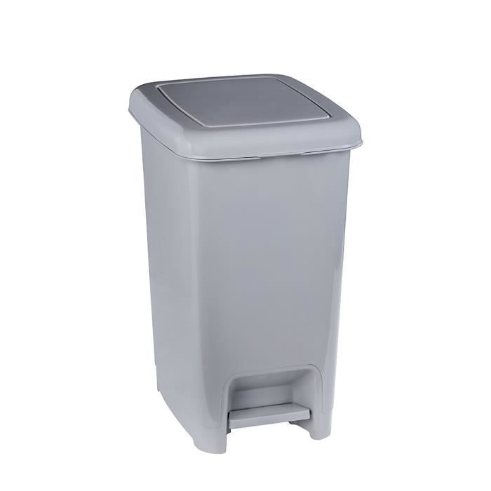 32,5 x 52 x 25,5 cm env axentia 235680 Poubelle Blanche