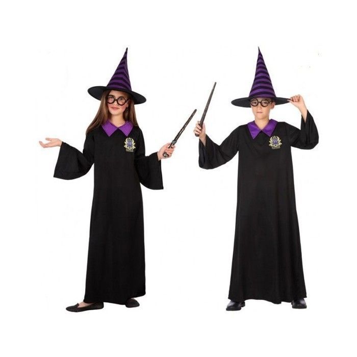 ATOSA 56929 Déguisement Magicien - Enfant Unisex - Noir - Etudiant en sorcellerie