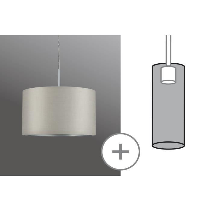 Paulmann 60352 DecoSystems abat-jour en tissu Tessa max. 50 W Diamètre 25 cm