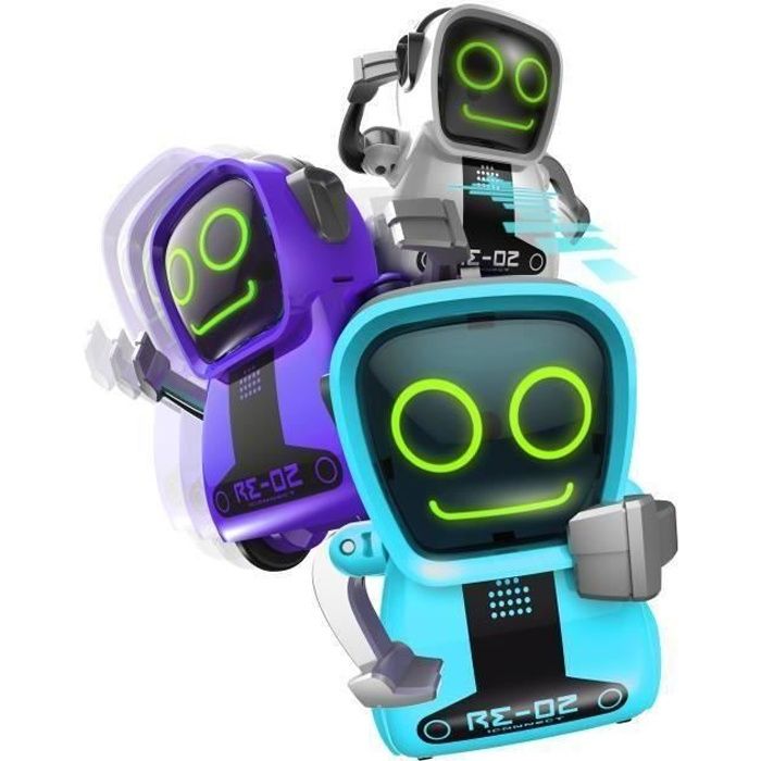 SILVERLIT - Pokibot - Mini Robot interactif - Modèle Aléatoire
