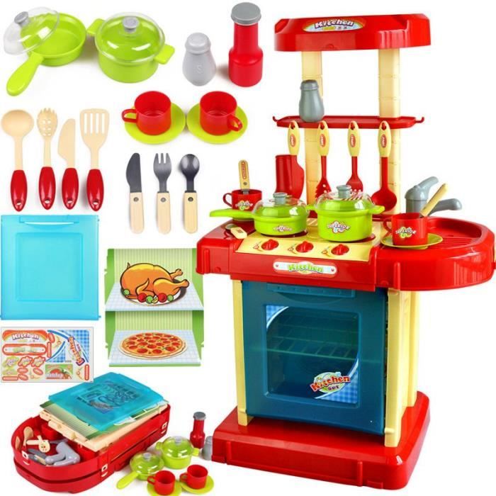 1set enfants electroniques portatifs Cuisine pour enfants Garcon jouet Set de Jeu de cuisine