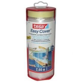 TESA Ruban de masquage + Easy Cover Premium XL, (bâche + ruban de masquage) - 17m x 2600mm