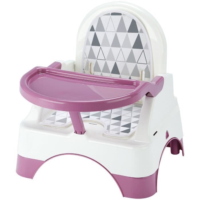 THERMOBABY Réhausseur de Chaise Edgar avec Marchepied Rose Orchidée
