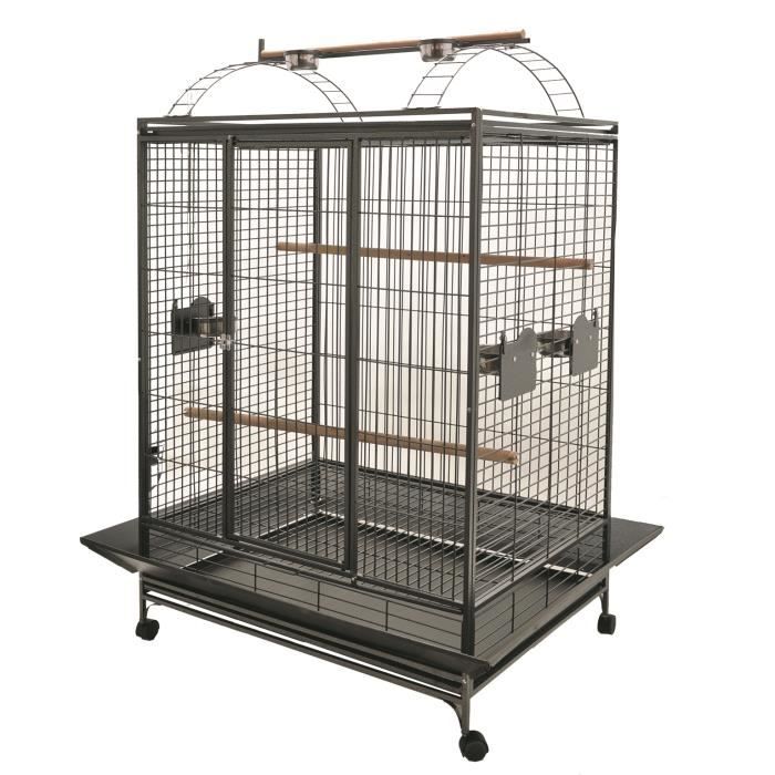 Cage'Evita'perroquet gris martel.101x76x183cmL 2bx