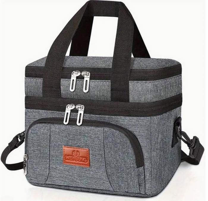 Sac-repas Isotherme Réutilisable Léger - Imperméable, Grande Capacité, Pour Travail, Pique-nique, école, Voyage