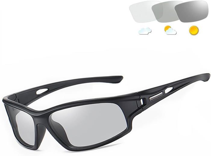 Eaglens.54 Lunettes De Soleil Sport Anti-buée Photochromiques Pour Cyclisme Homme Femme, UV400, Monture TR90 Incassable