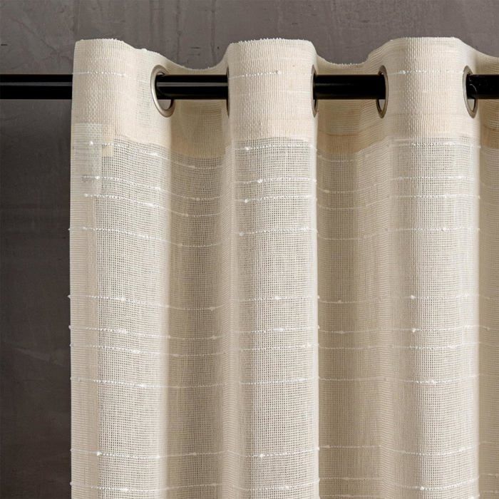 Rideau Lin - Voilage Beige Cuisine